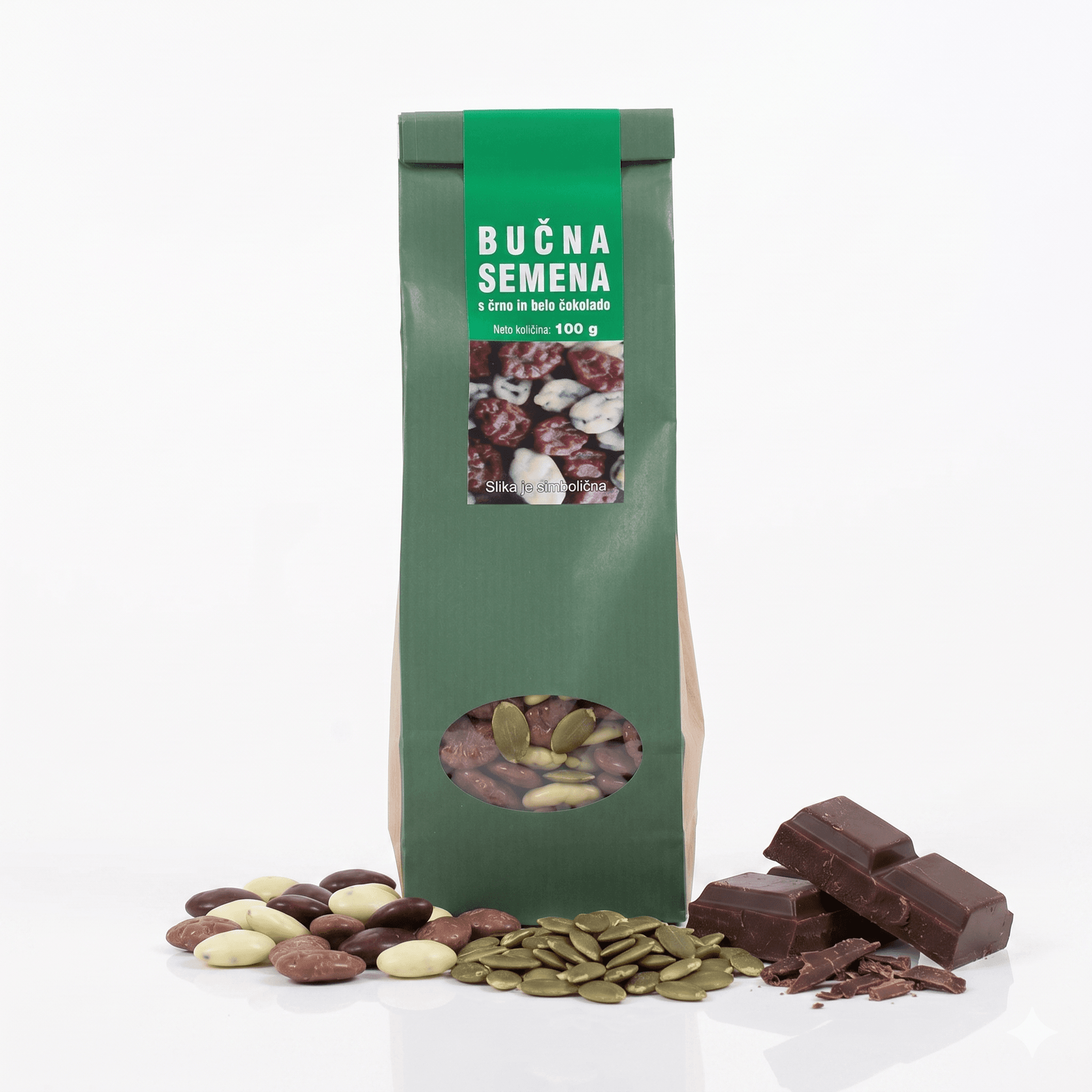 Bučna semena s čokolado 100 g