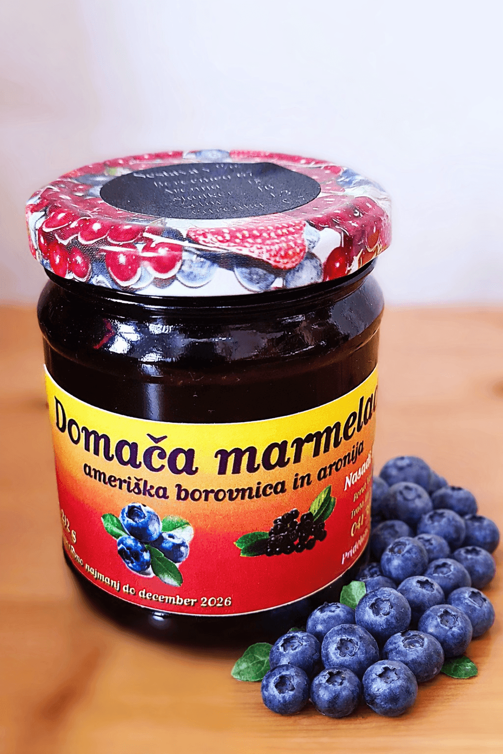 Marmelada iz ameriške borovnice in aronije 212 g