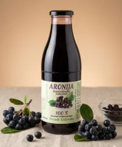 100% hladno stiskani sok aronije 0,5 L