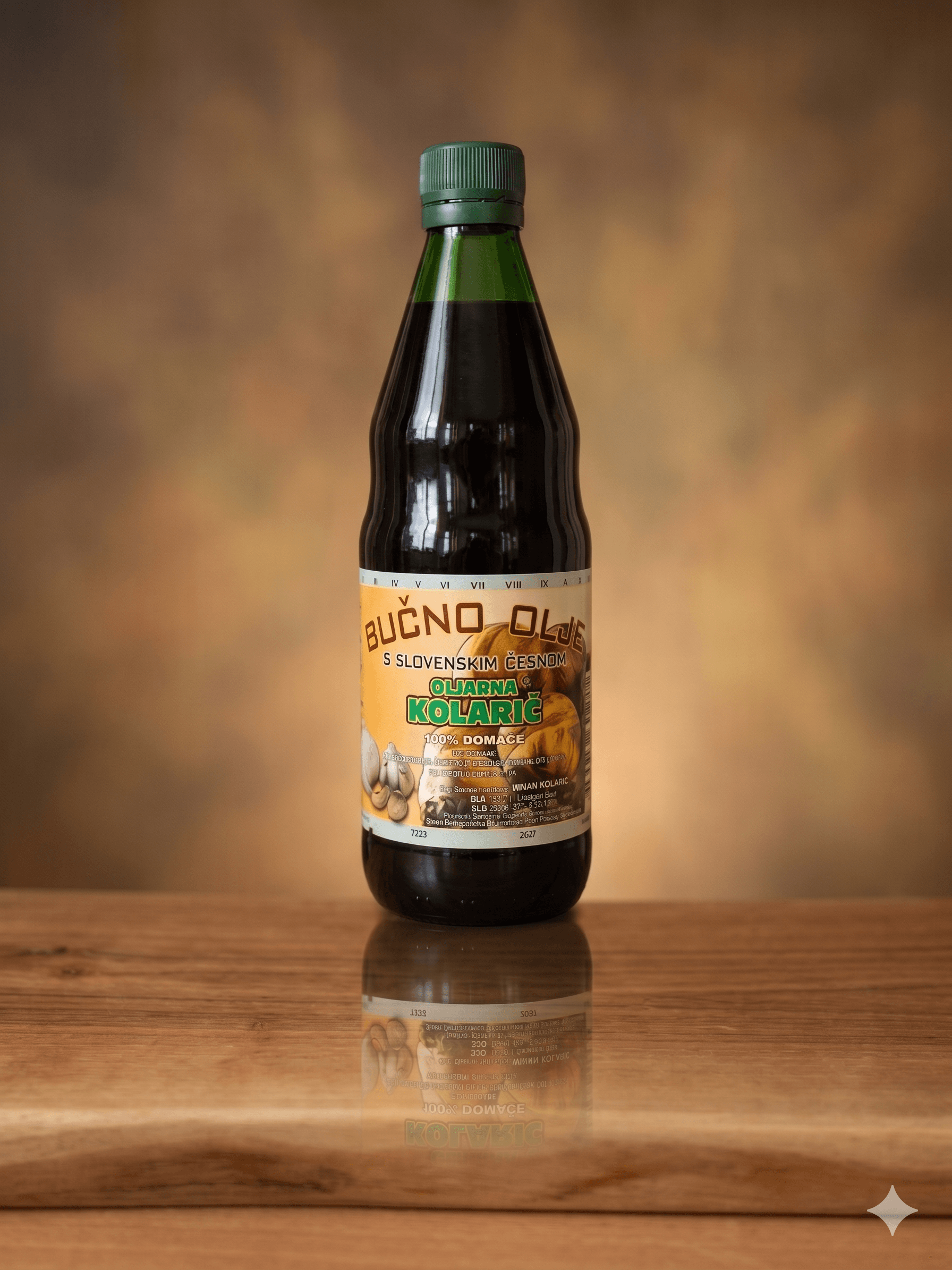 Bučno olje z česnom 0,5 L